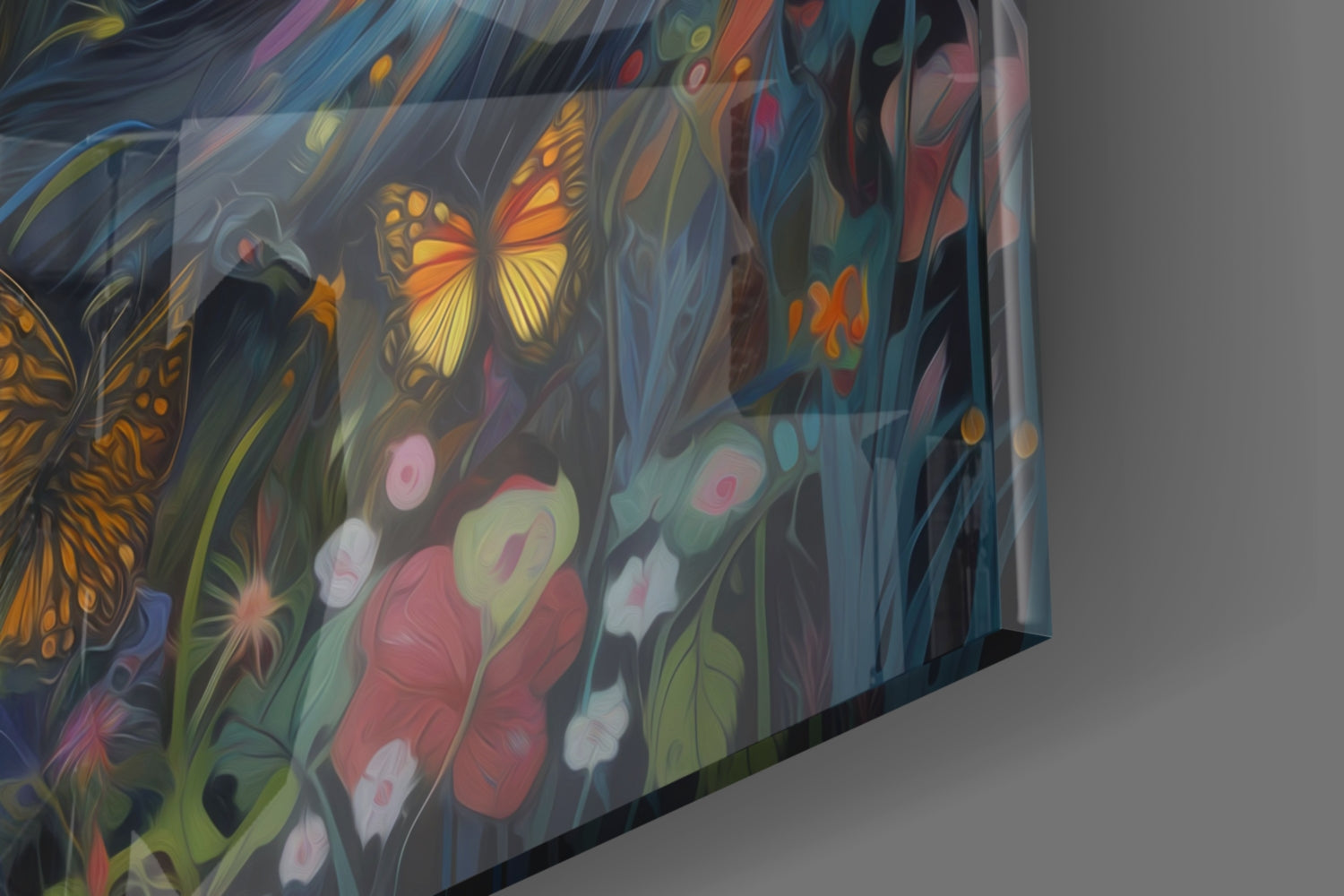 The Fox Glass Wall Art || Designer Collection