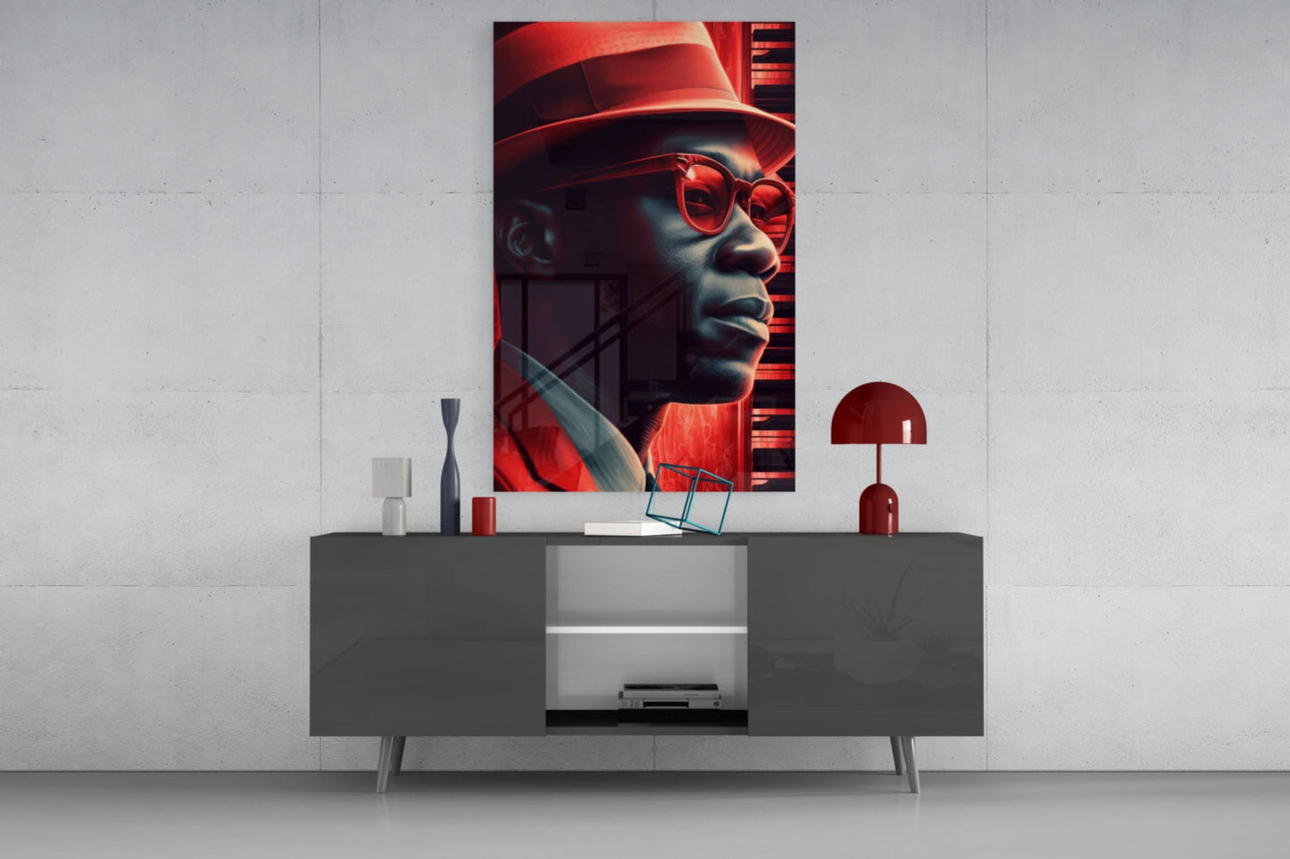 Jazz  Glass Wall Art || Designer Collection
