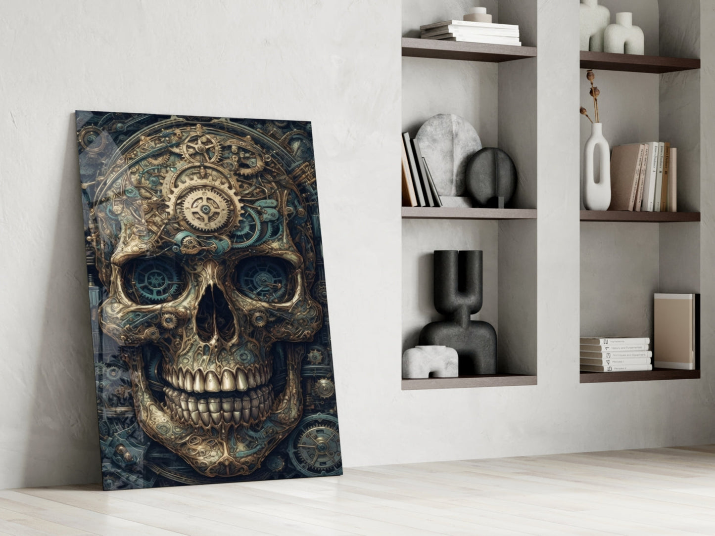 The Skull Glass Wall Art || Designer Collection