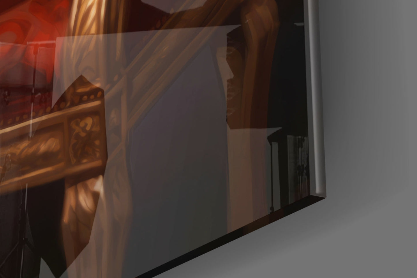 Michael Jackson in the Throne Glass Wall Art || Designer Collection