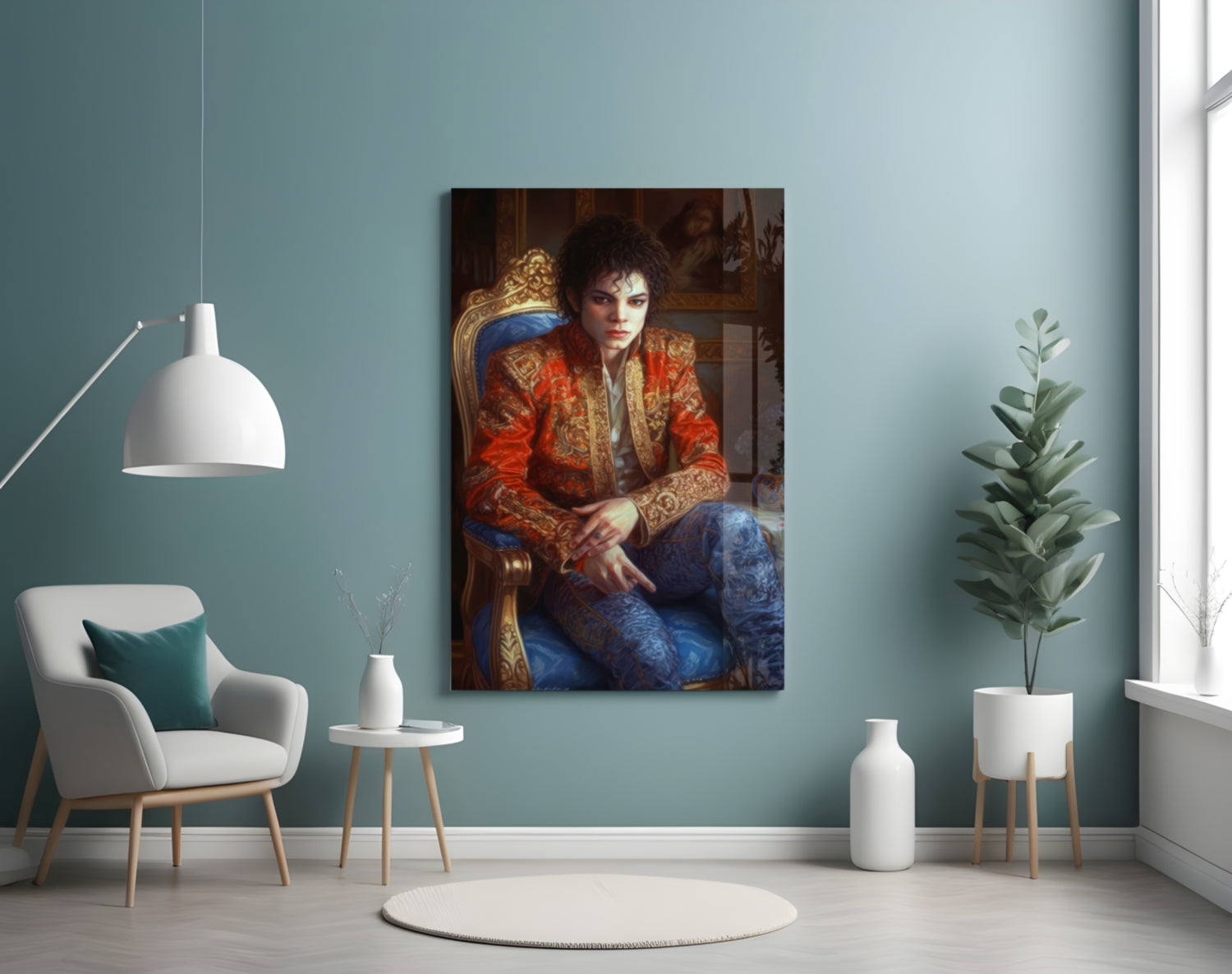 Michael Jackson  Glass Wall Art || Designer Collection