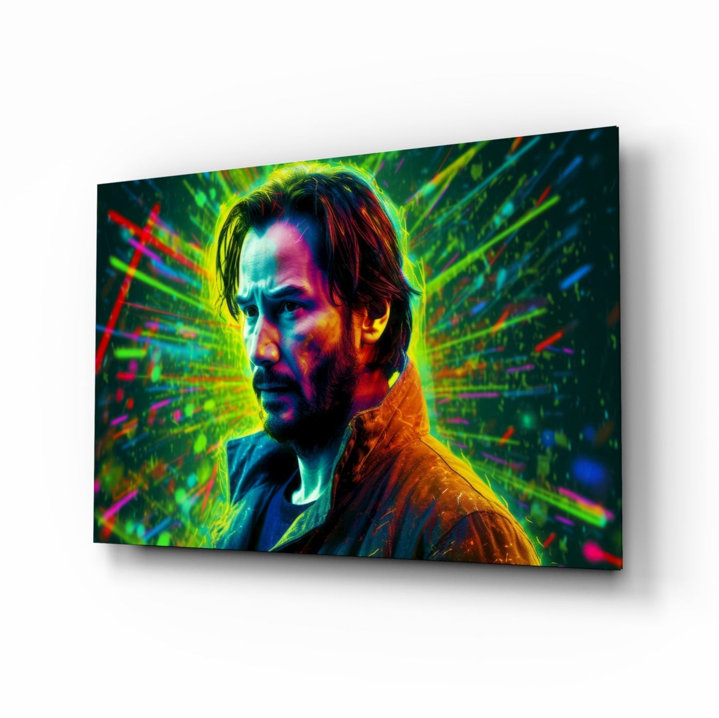 Keanu Reeves Glass Wall Art || Designer Collection