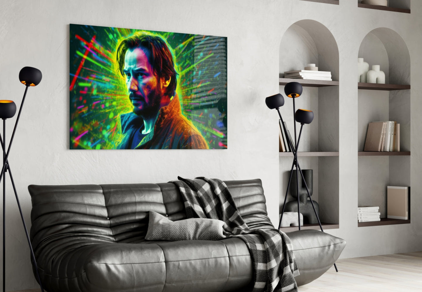 Keanu Reeves Glass Wall Art || Designer Collection