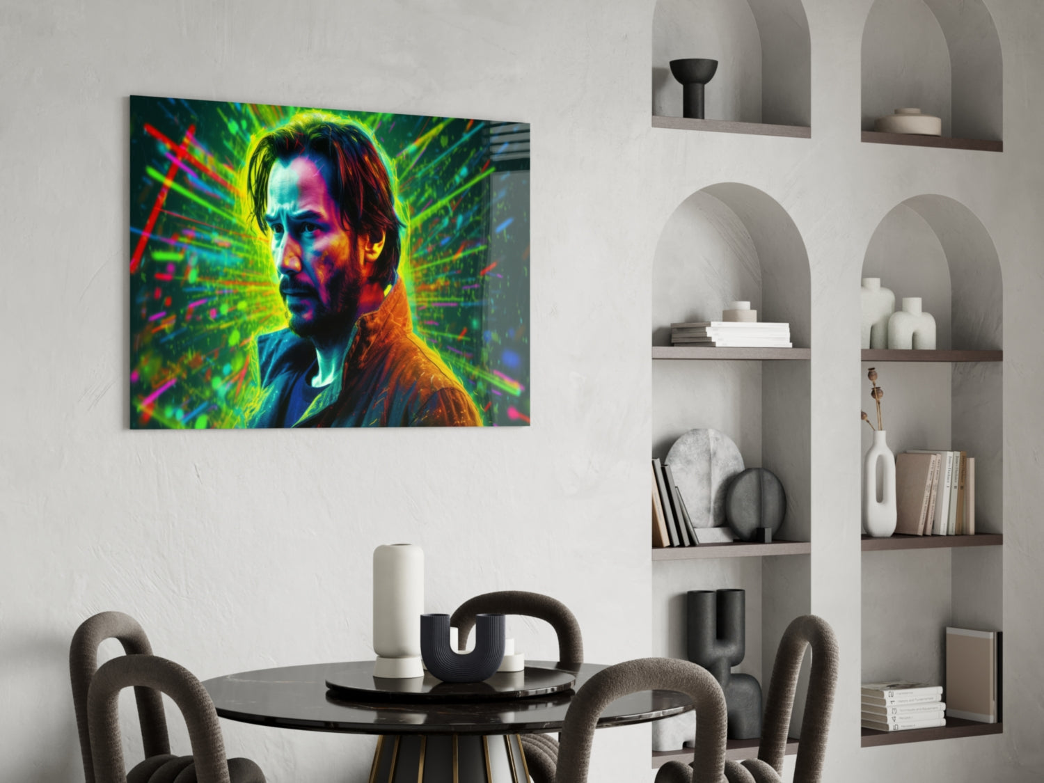 Keanu Reeves Glass Wall Art || Designer Collection