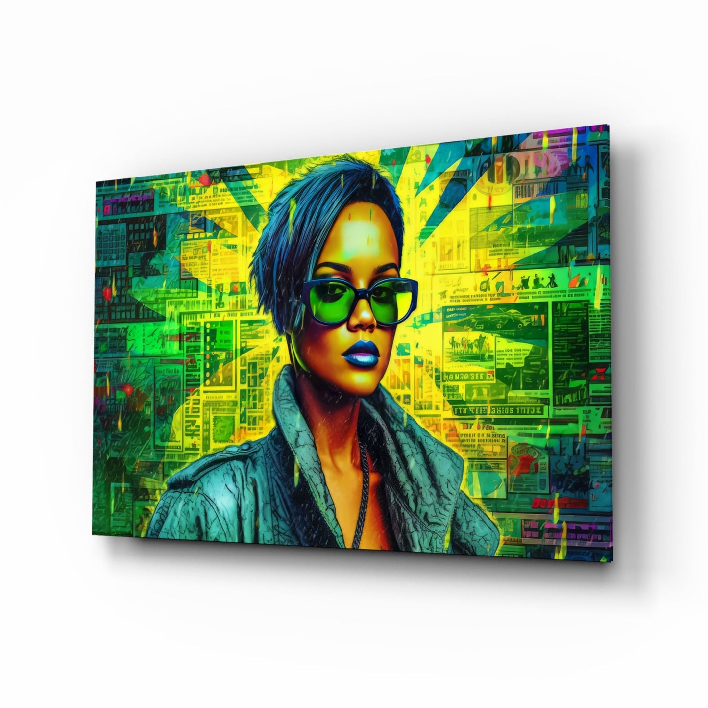 Rihanna Glass Wall Art || Designer Collection