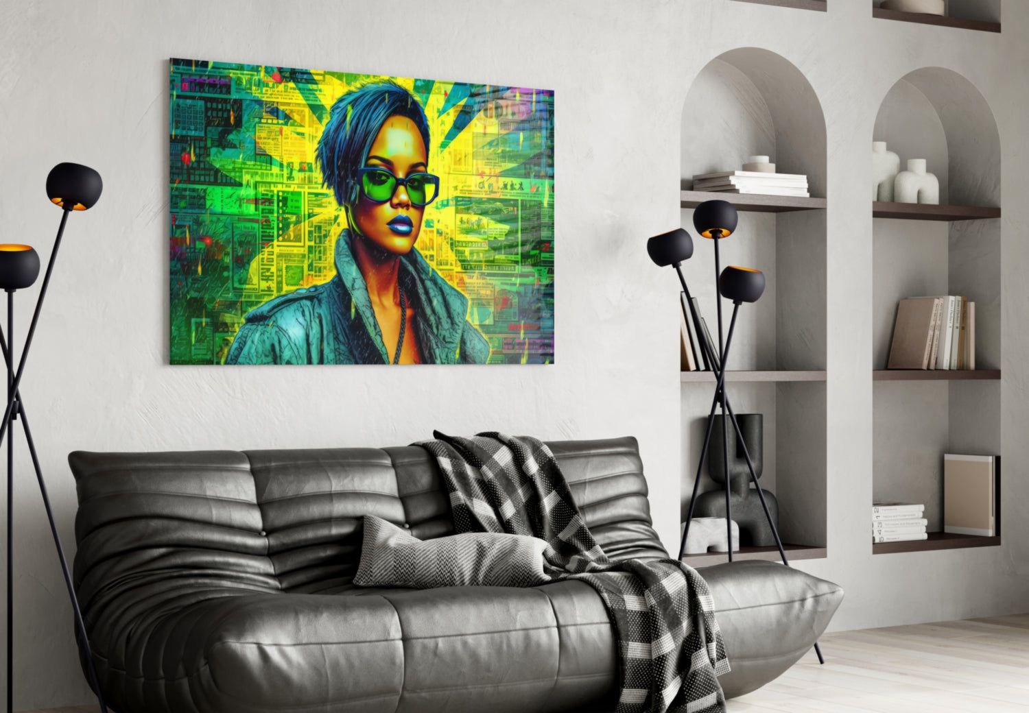 Rihanna Glass Wall Art || Designer Collection