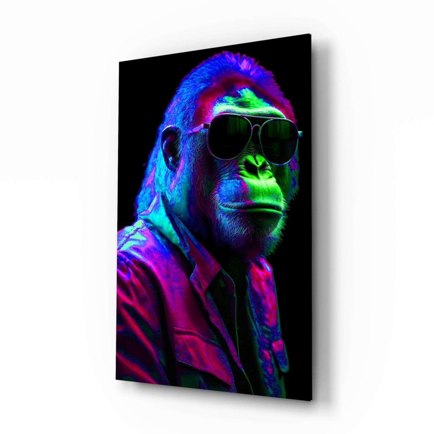 Ape the Cool Glass Wall Art || Designer Collection