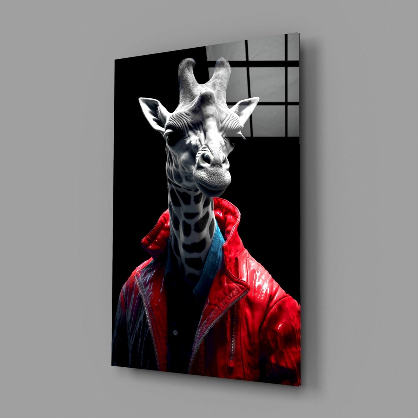 Stylish Giraffe Glass Wall Art || Designer Collection