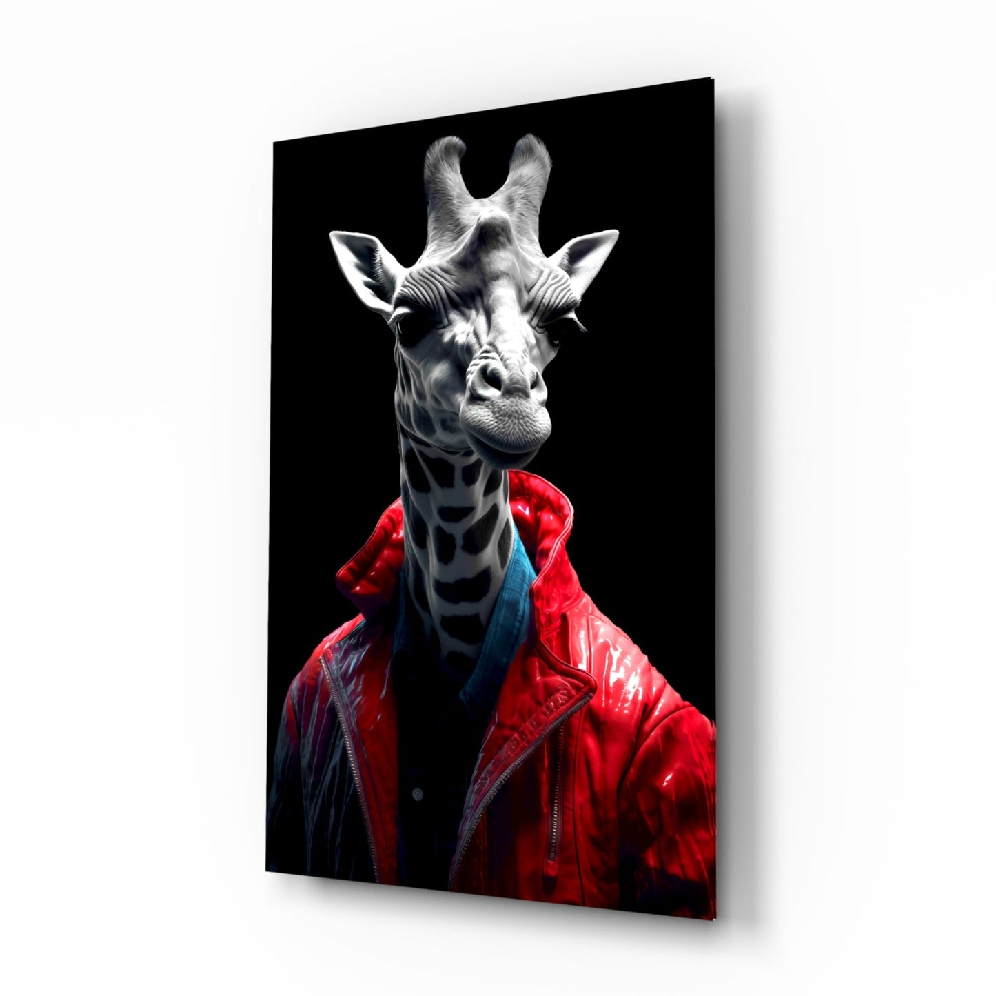 Stylish Giraffe Glass Wall Art || Designer Collection