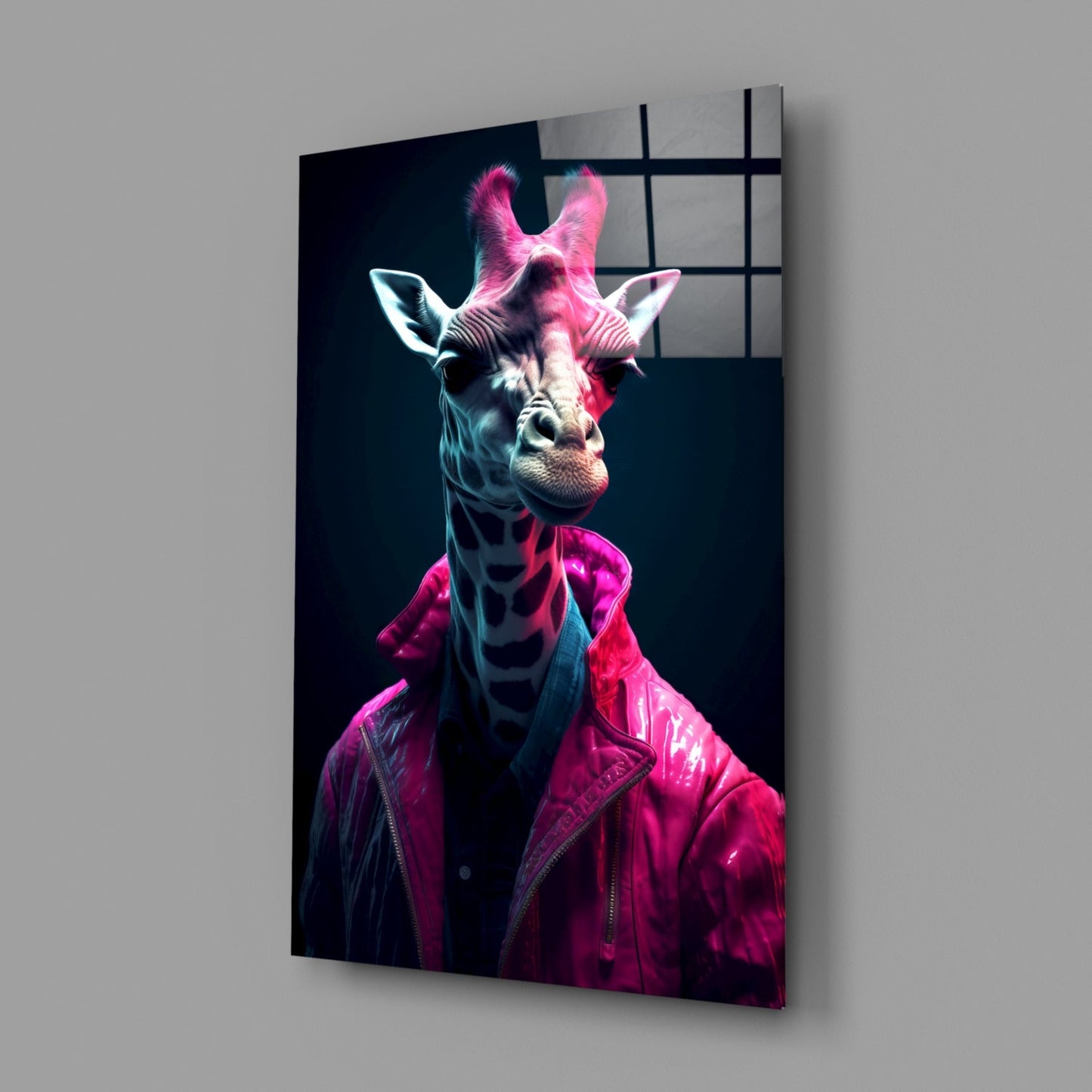 Stylish Giraffe Glass Wall Art || Designer Collection