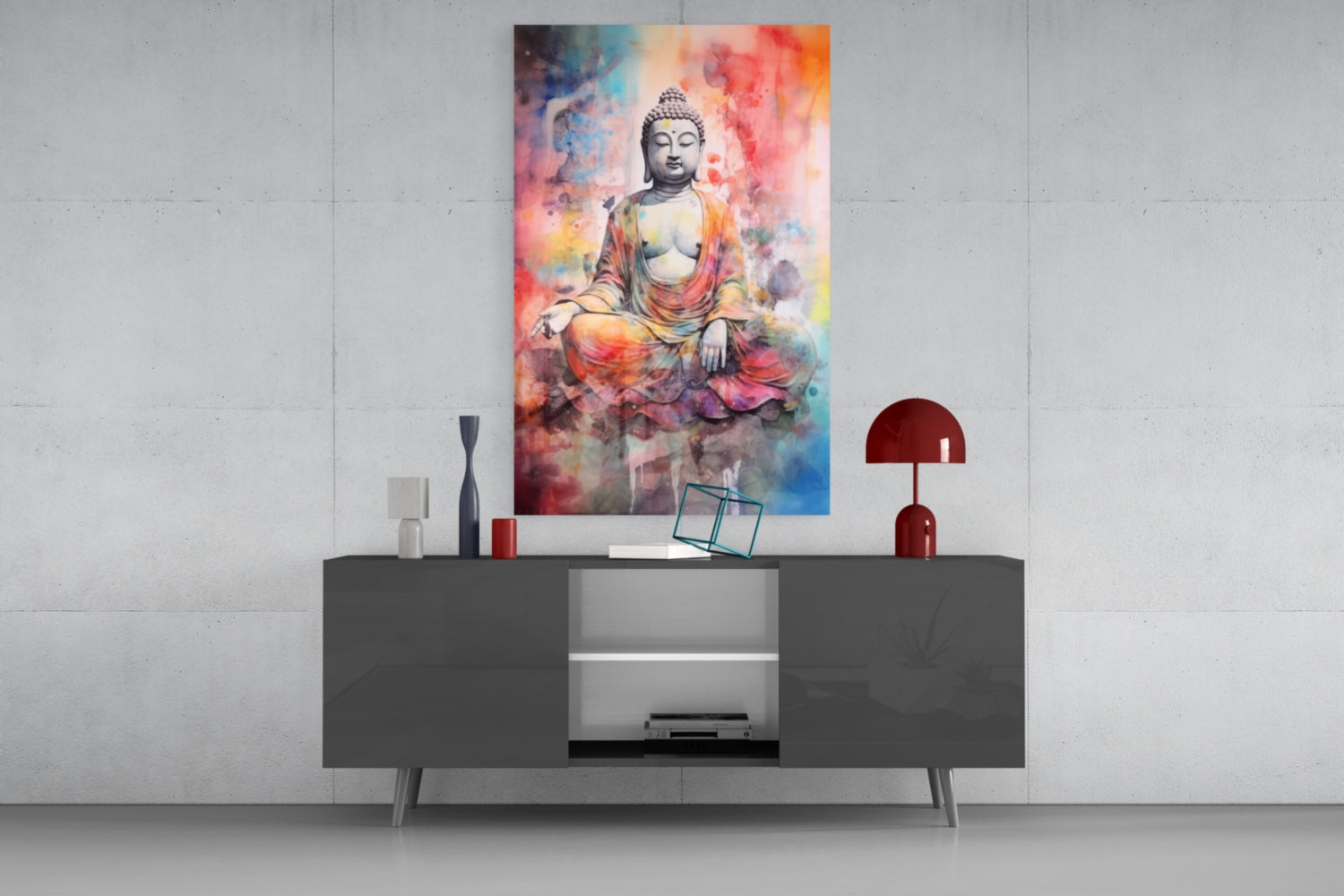 Buddha Glass Wall Art || Designer Collection