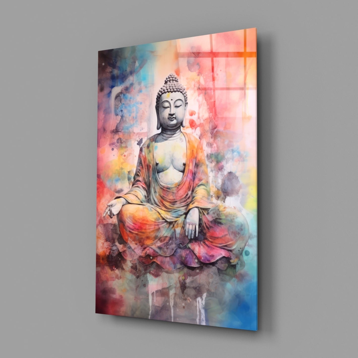 Buddha Glass Wall Art || Designer Collection