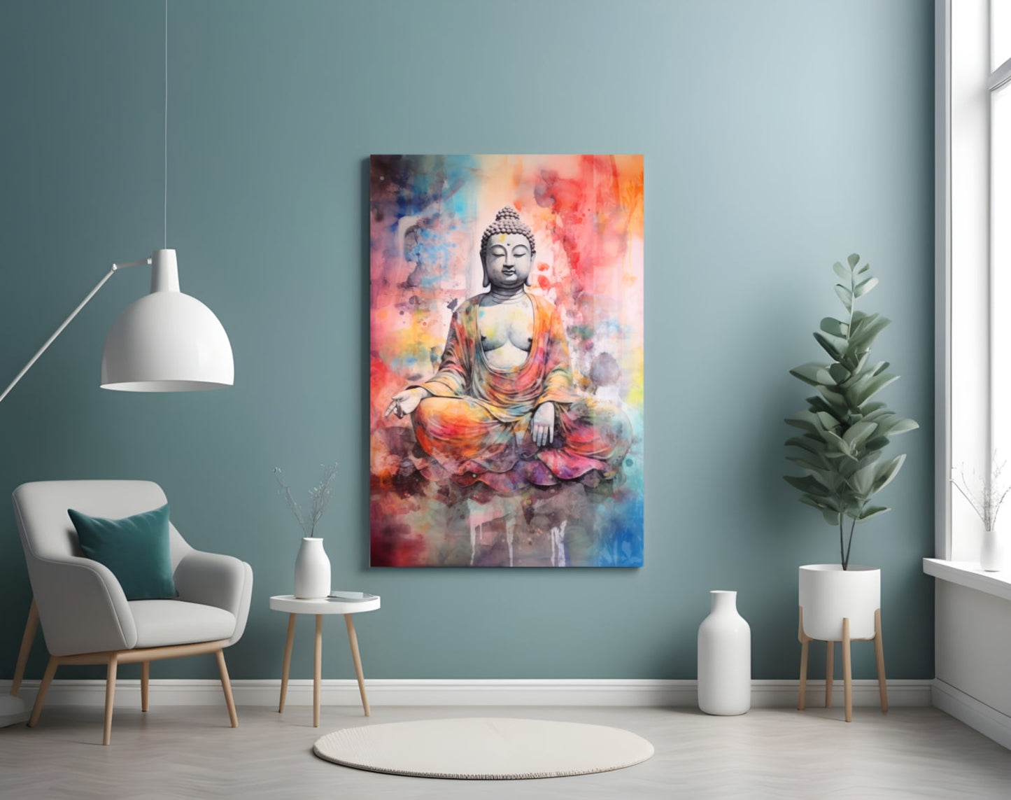 Buddha Glass Wall Art || Designer Collection
