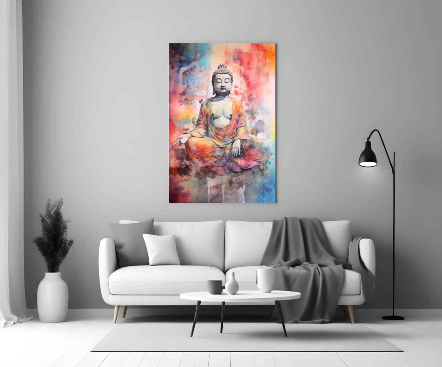 Buddha Glass Wall Art || Designer Collection