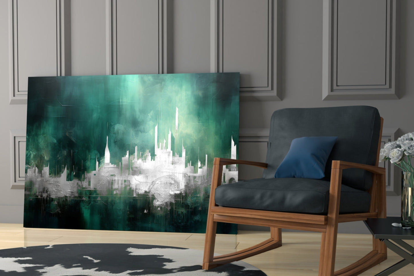 City Silhouette Glass Wall Art || Designer Collection