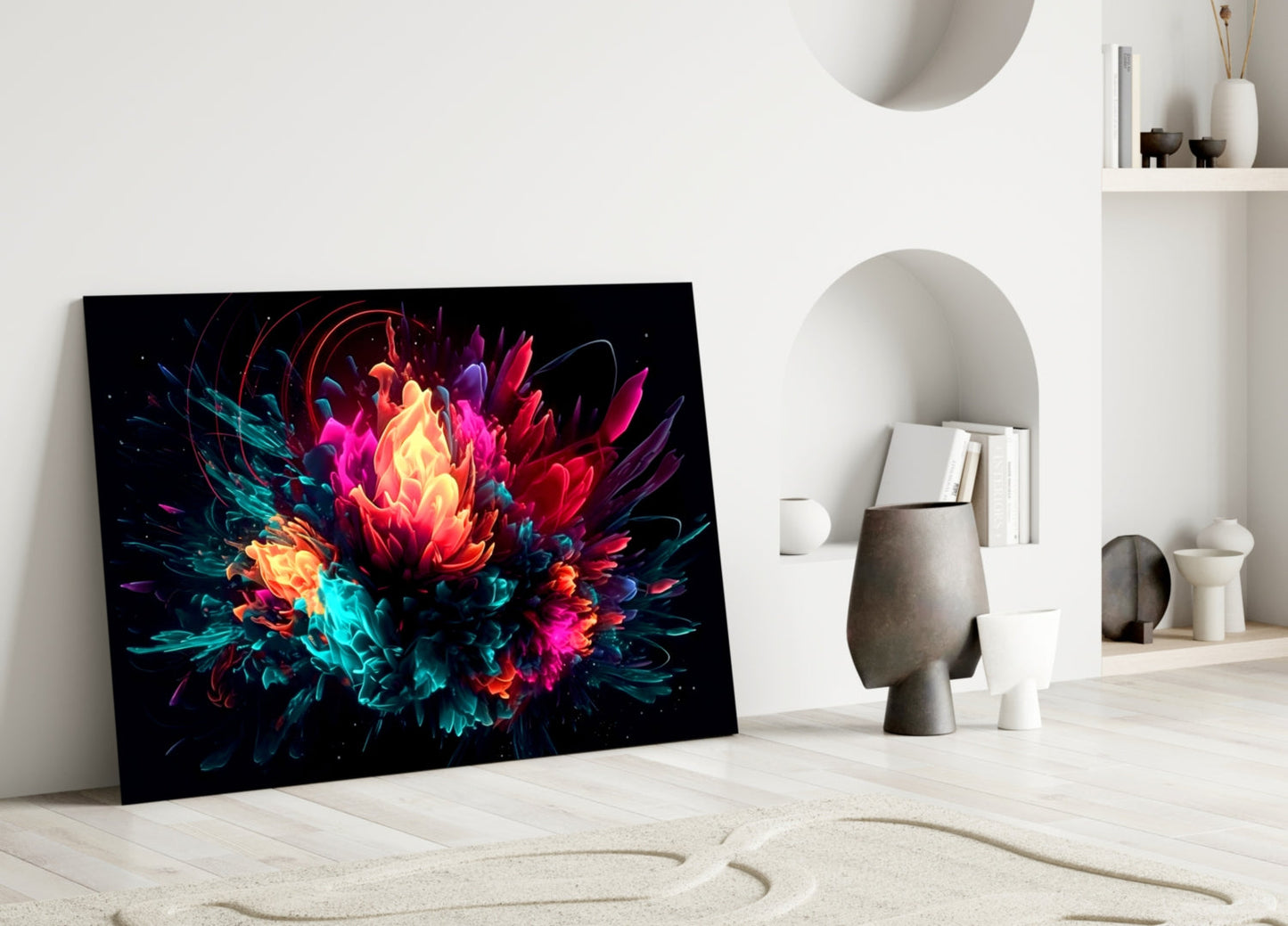 Color Explosion Glass Wall Art || Designer Collection