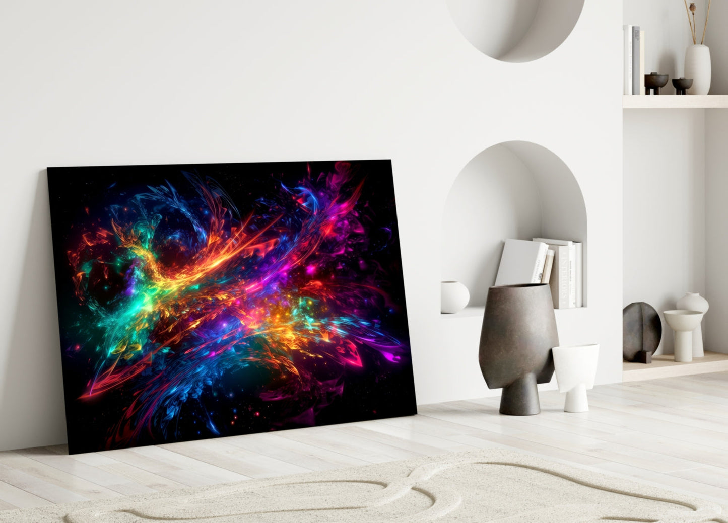 Colors of Space Glass Wall Art || Designer Collection