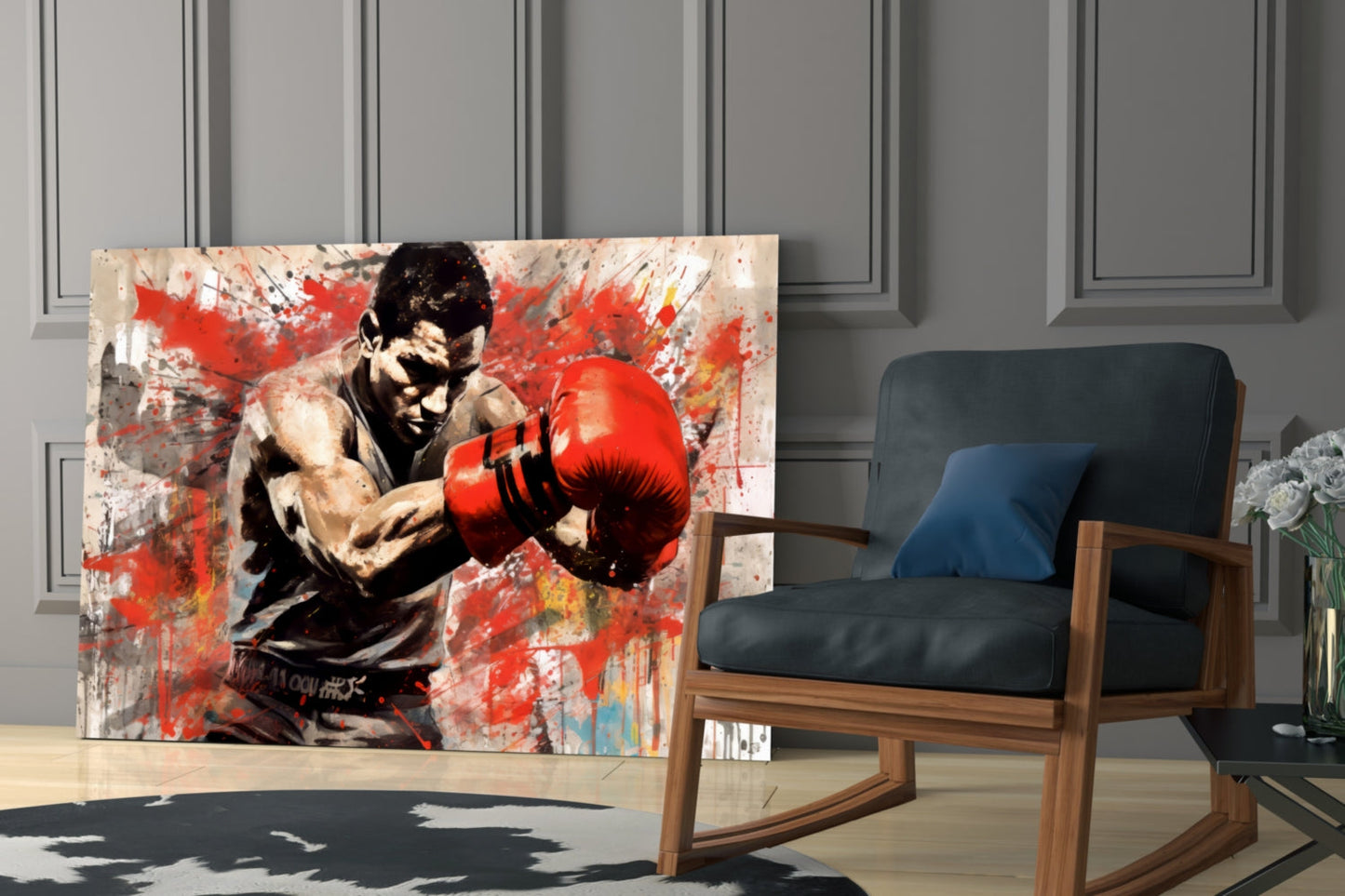 Boxing Glass Wall Art | Designer Collection