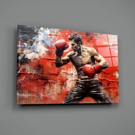 Boxing Glass Wall Art from the Designer Collection
