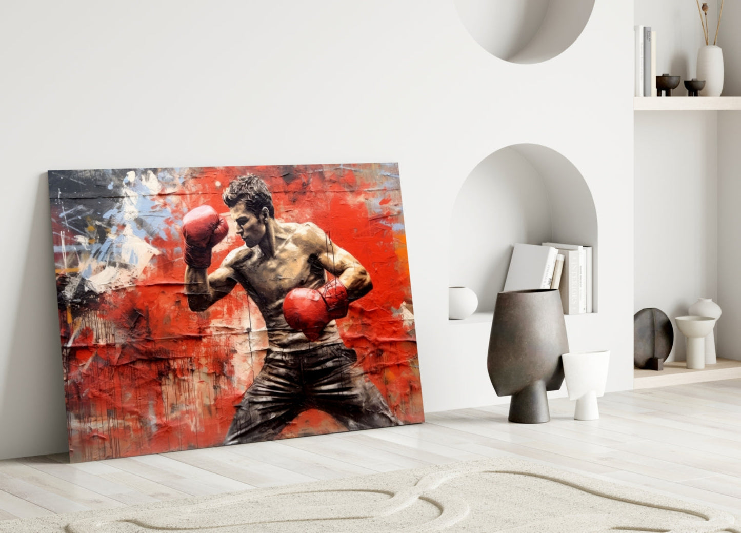 Boxing Glass Wall Art from the Designer Collection