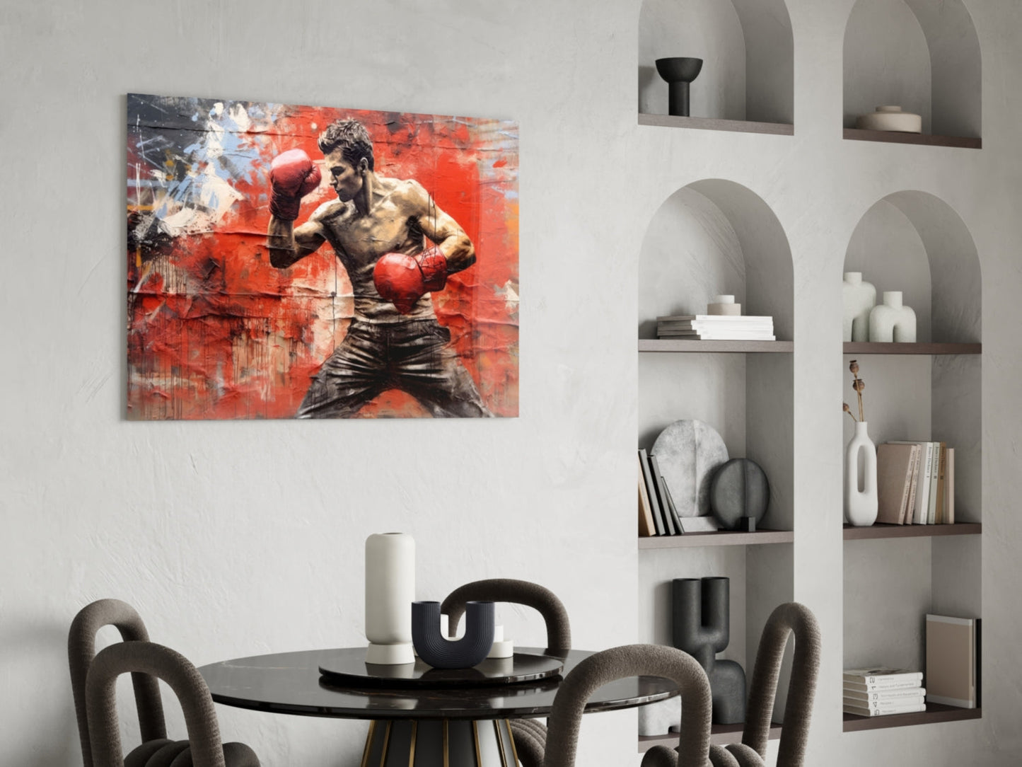 Boxing Glass Wall Art from the Designer Collection