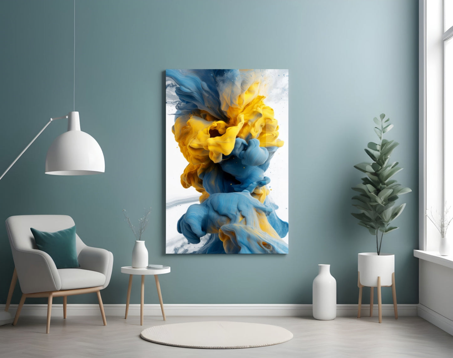 Color Explosion Glass Wall Art || Designer Collection