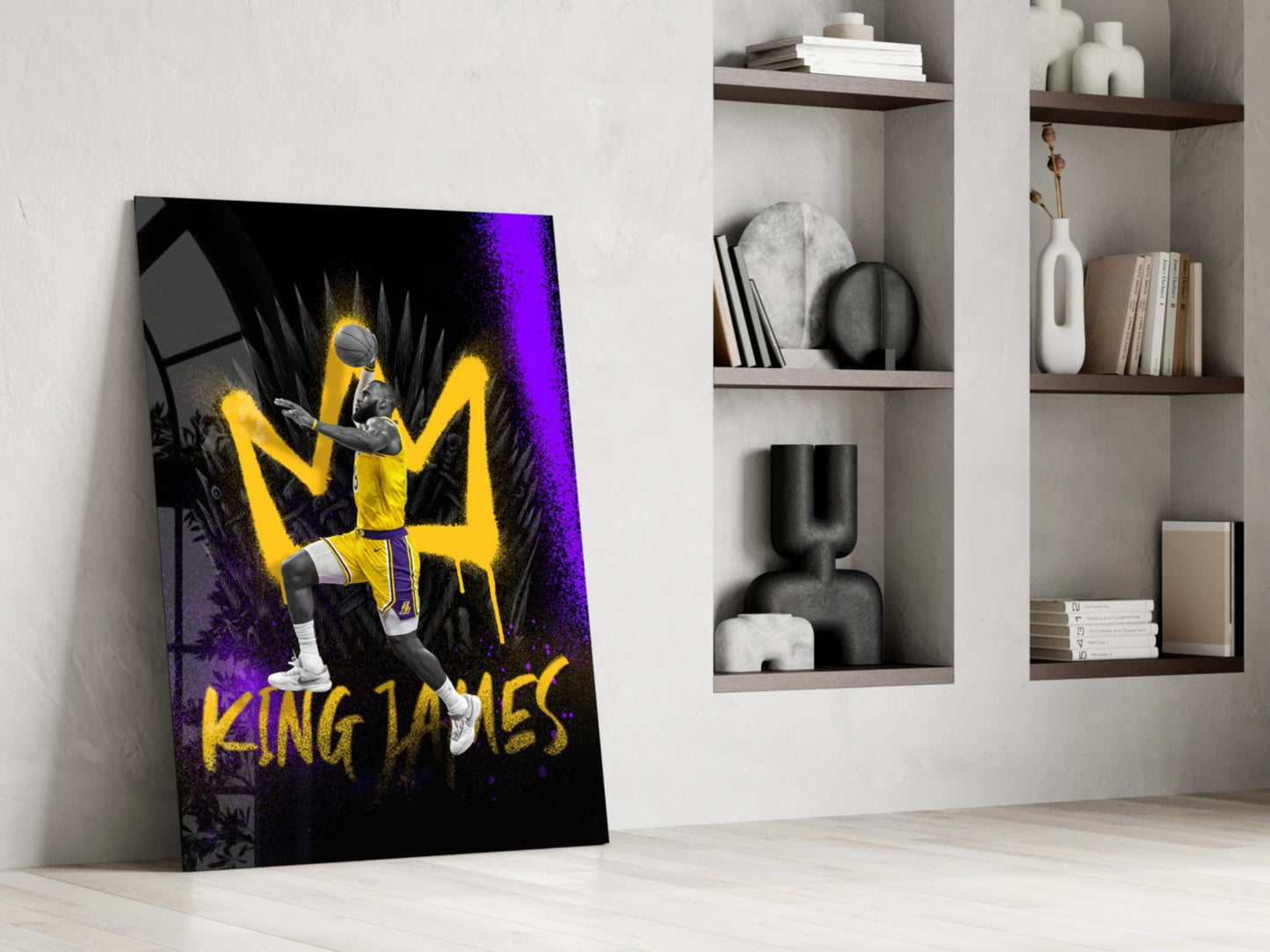 King James Glass Wall Art || Designer Collection
