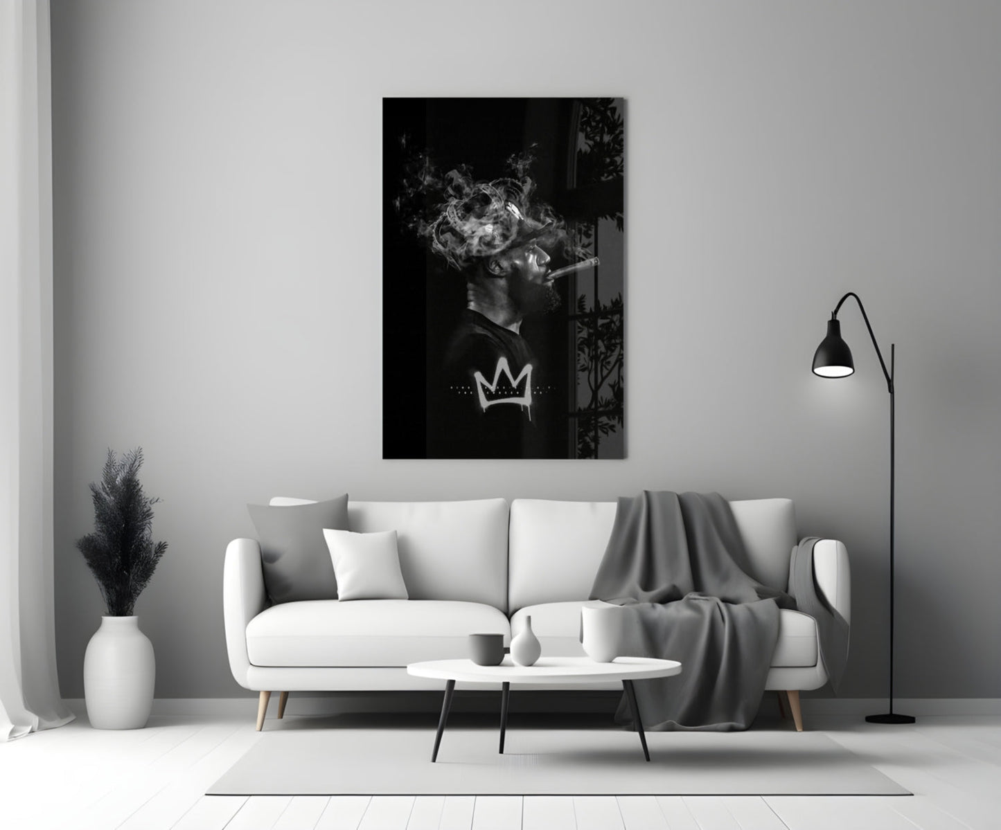 King James Glass Wall Art || Designer Collection