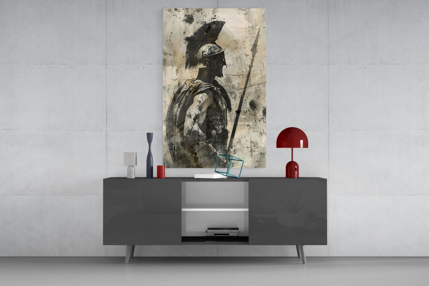 Gladiator Glass Wall Art || Designer Collection