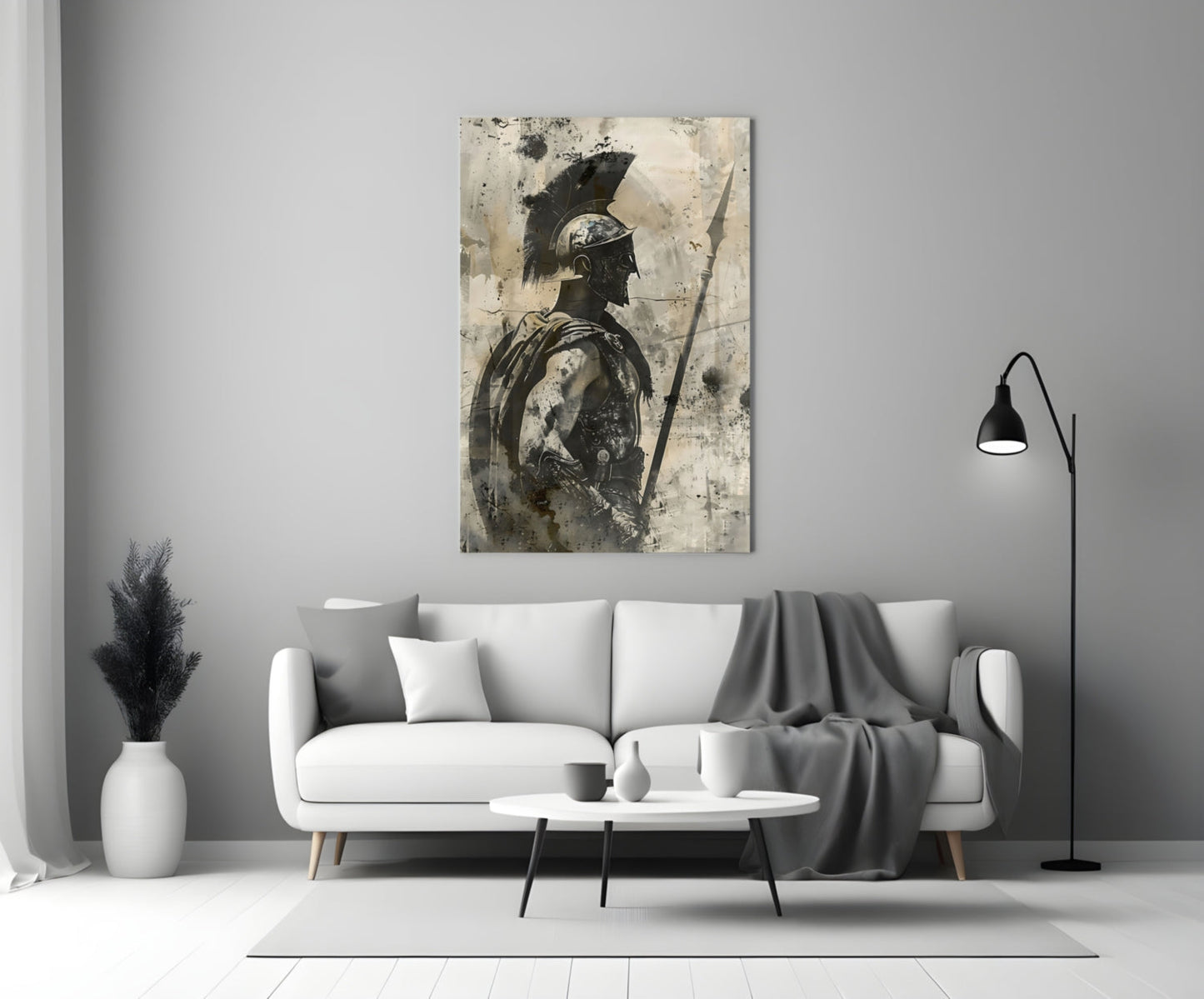 Gladiator Glass Wall Art || Designer Collection