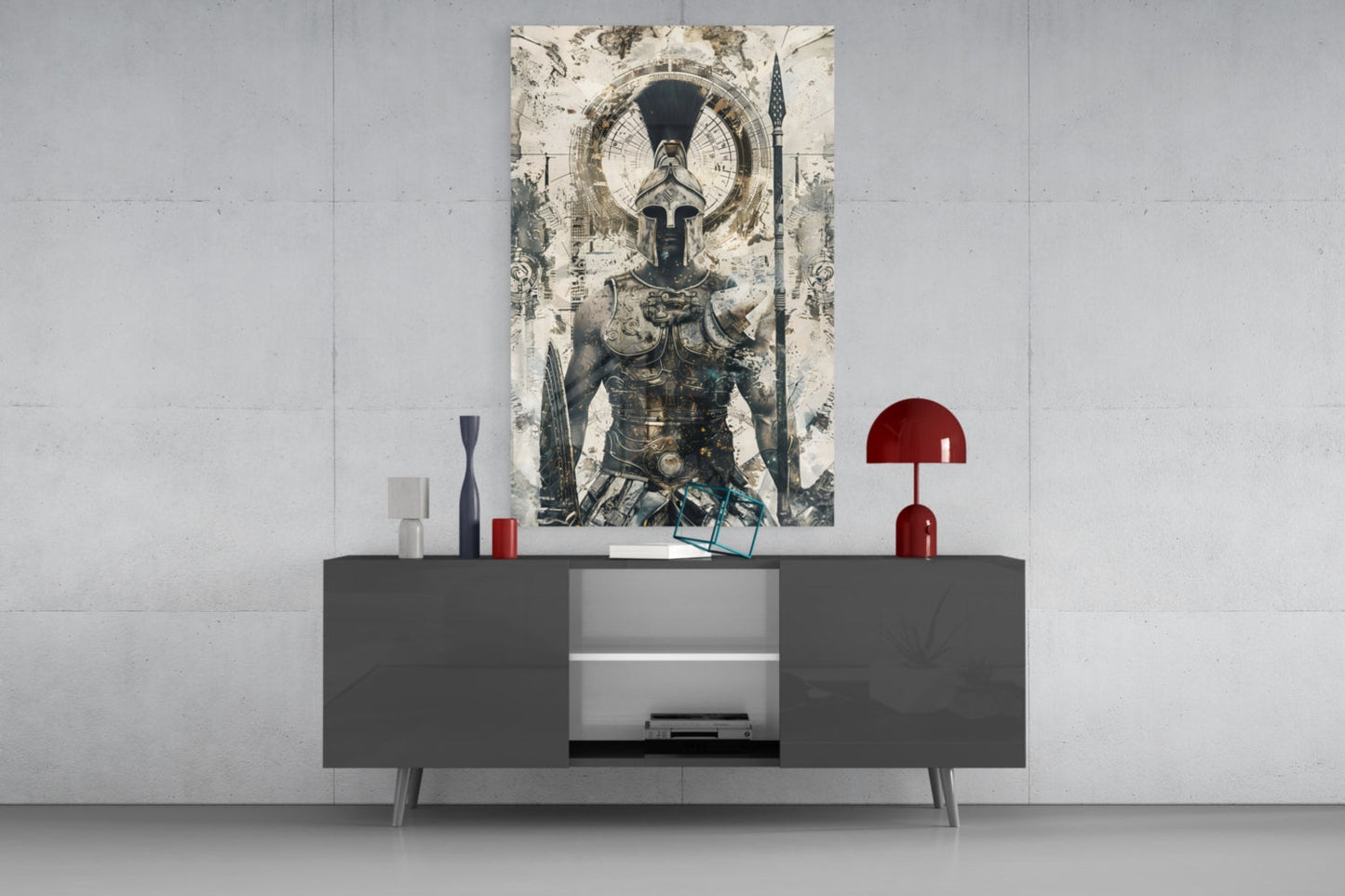 Gladiator Glass Wall Art || Designer Collection