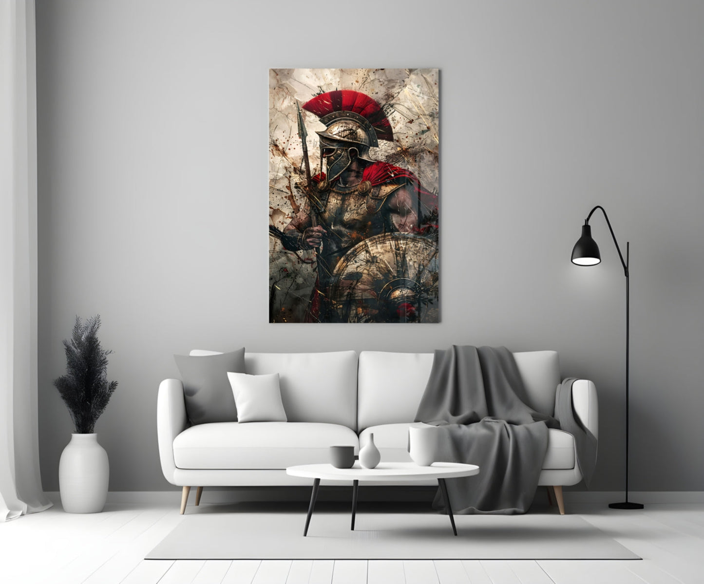 Gladiator Glass Wall Art || Designer Collection