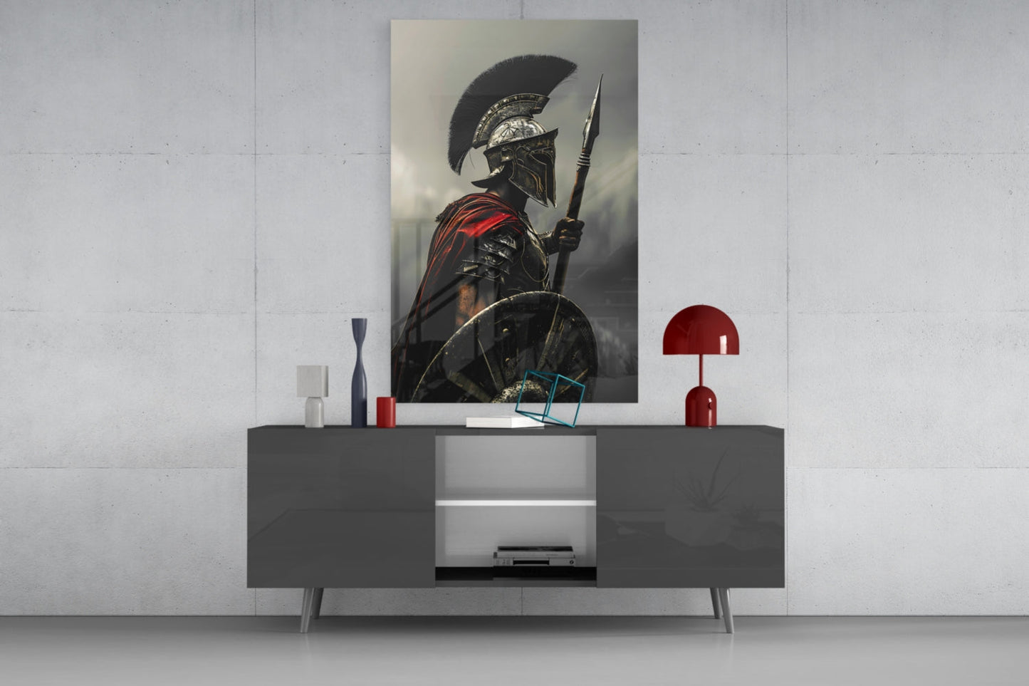 Gladiator Glass Wall Art || Designer Collection