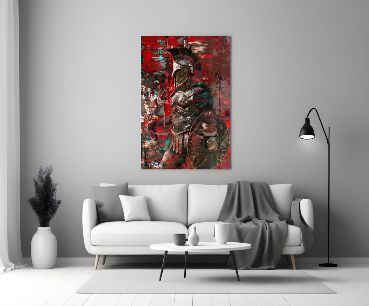 Gladiator Glass Wall Art || Designer Collection