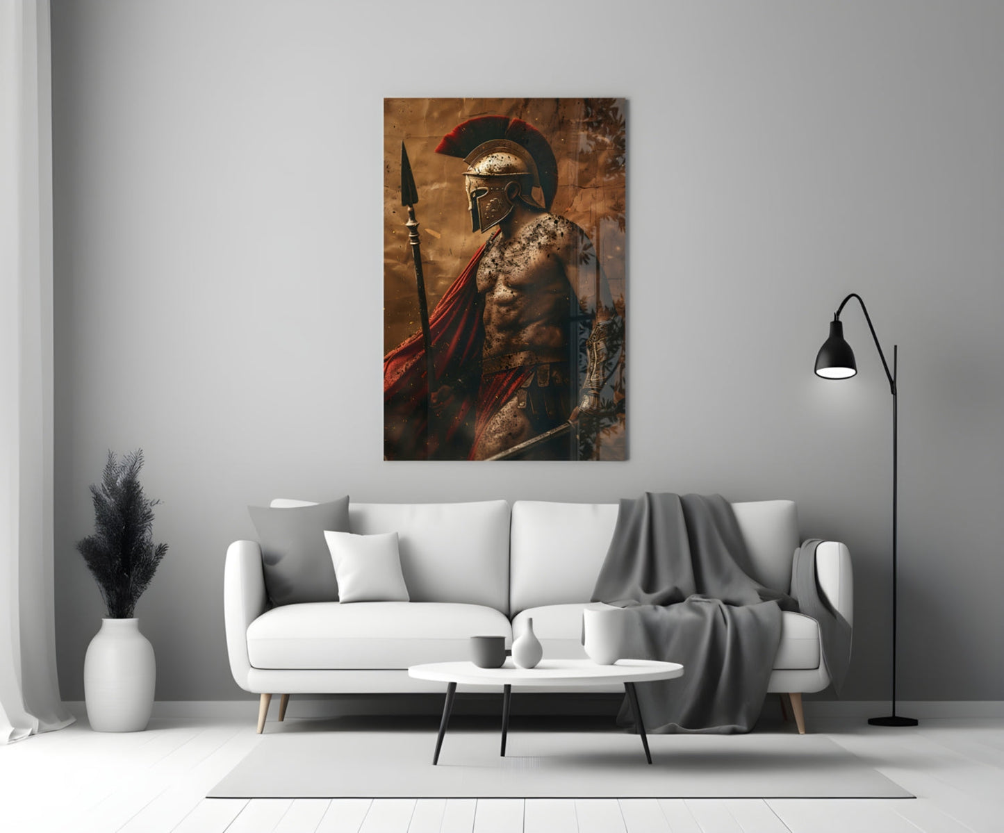 Gladiator Glass Wall Art || Designer Collection