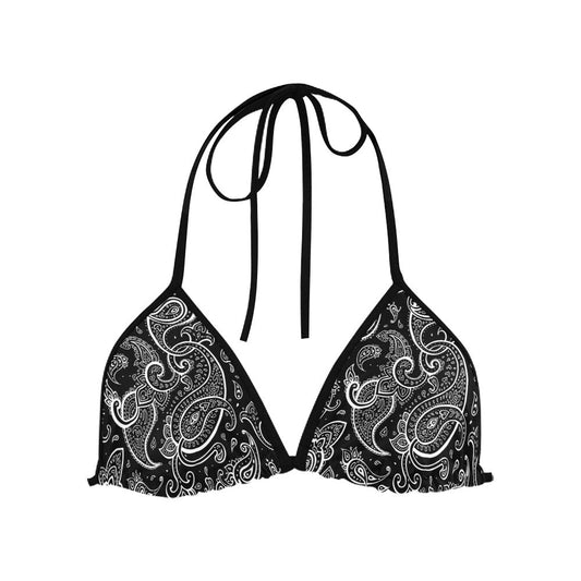 Paisley Retro Bikini Top and Bottom Set