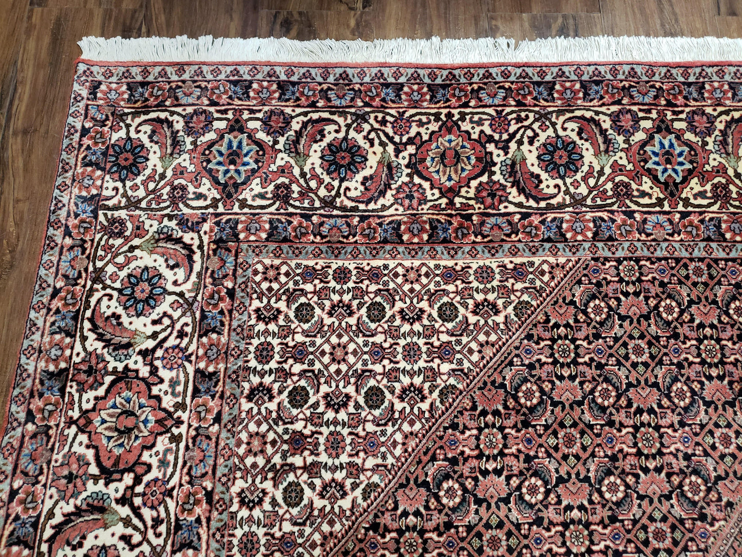 Stunning Persian Bijar Rug 8x11 - Herati Mahi Pattern