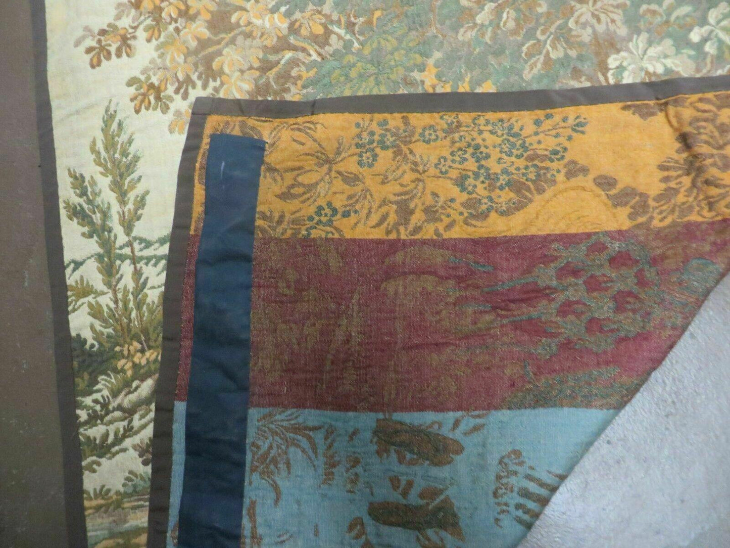 4' X 5' Vintage Tapestry Belgium Hand Loomed Victorian Nice 90f