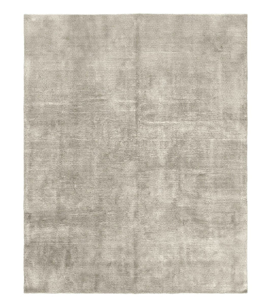 Tibetan Rug 8x10 Taupe Handmade Wool Modern Contemporary Carpet
