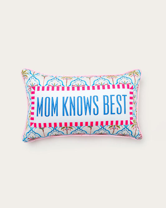 mom knows best pillow