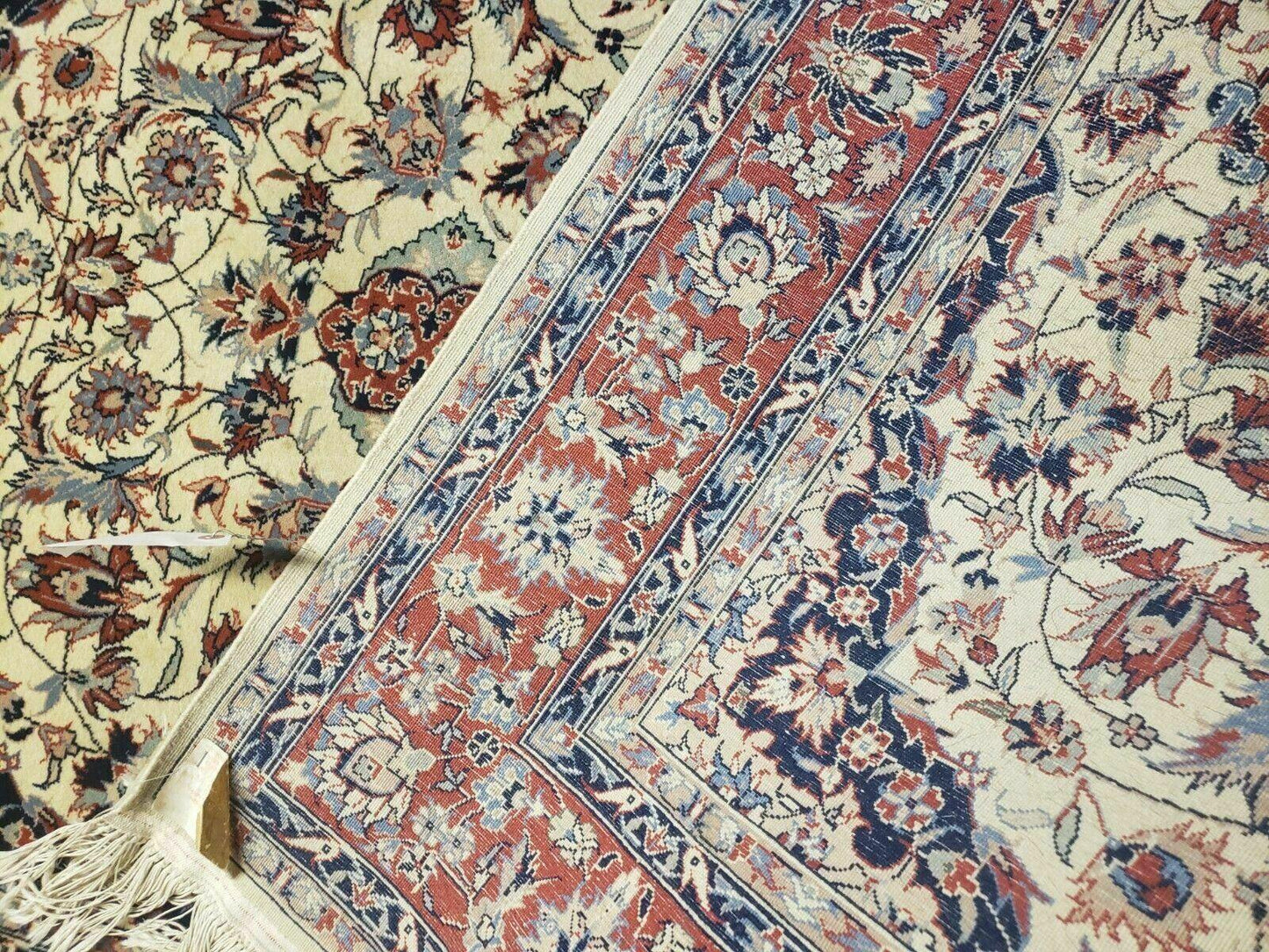 4' X 6' Handmade Ultra Fine Chinese Floral Oriental Wool Rug Hand Knotted Beige