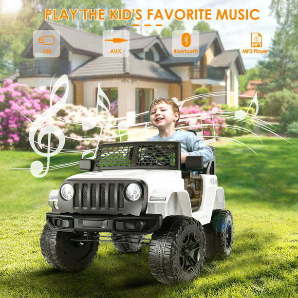 Electric Kids Ride On Car Power Wheels Jeep 2 Seater with 12V 7Ah Battery