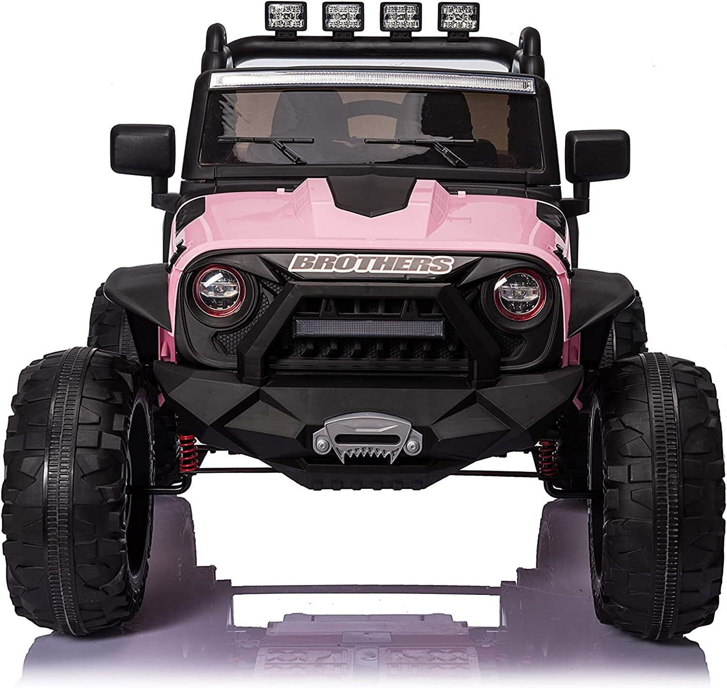 Electric 2-Seater Kids Ride On Truck with Remote Control and LED Lights - 24V 400W