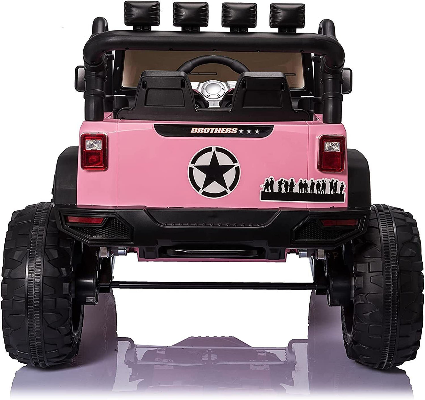 Electric 2-Seater Kids Ride On Truck with Remote Control and LED Lights - 24V 400W