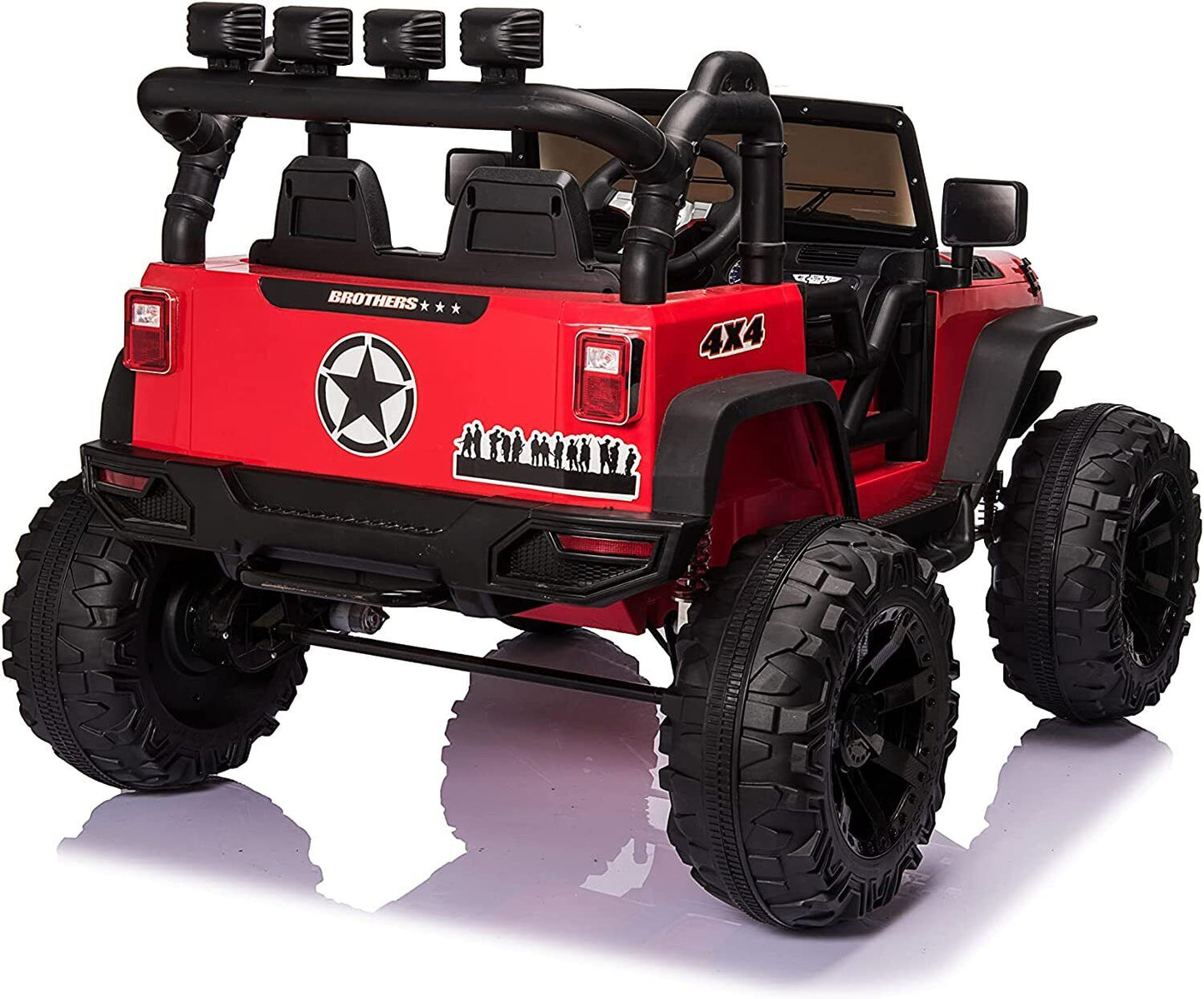 Electric 2-Seater Kids Ride On Truck with Remote Control and LED Lights - 24V 400W