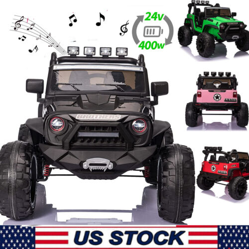 Electric 2 Seater Kids Ride On Truck with Remote Control and Powerful 200W Motors - 3 Speed Options and Long-Lasting 9AH Battery