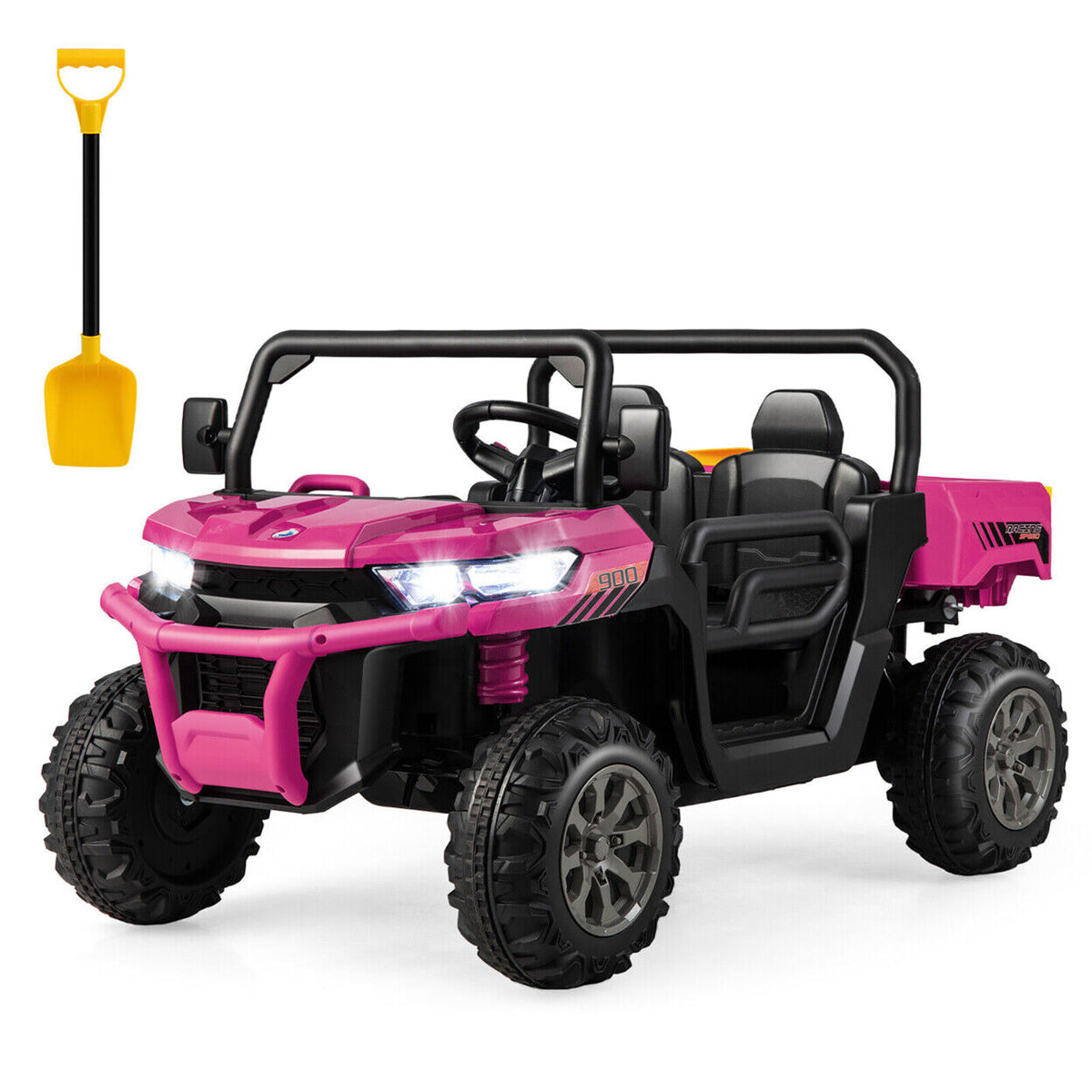 Electric 2 Seater UTV Dump Truck with Remote Control and Dump Bed