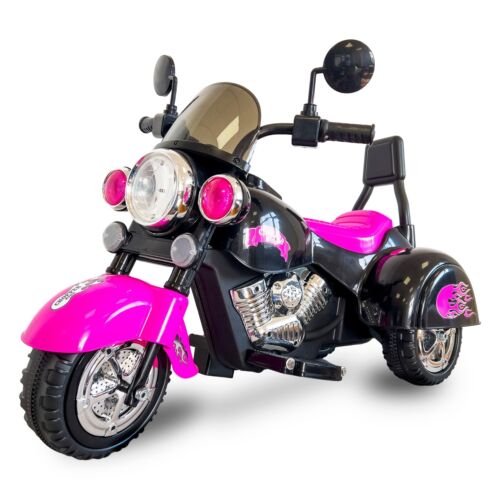 12V Electric Kids Dirt Bike with Training Wheels - Blue Motorbike for Young Riders