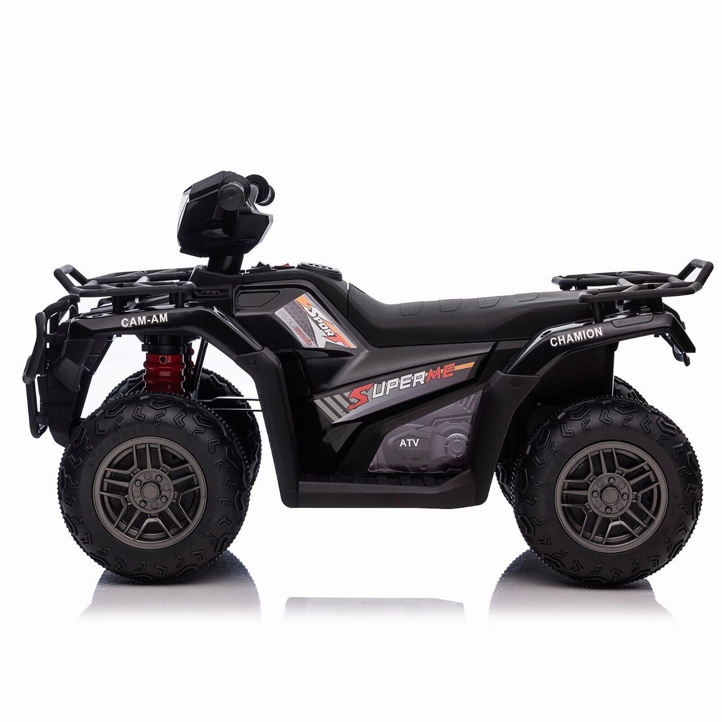 Electric Kids Ride On ATV with Music, LED Lights, and AUX/USB Port - 12V 4-Wheeler Quad