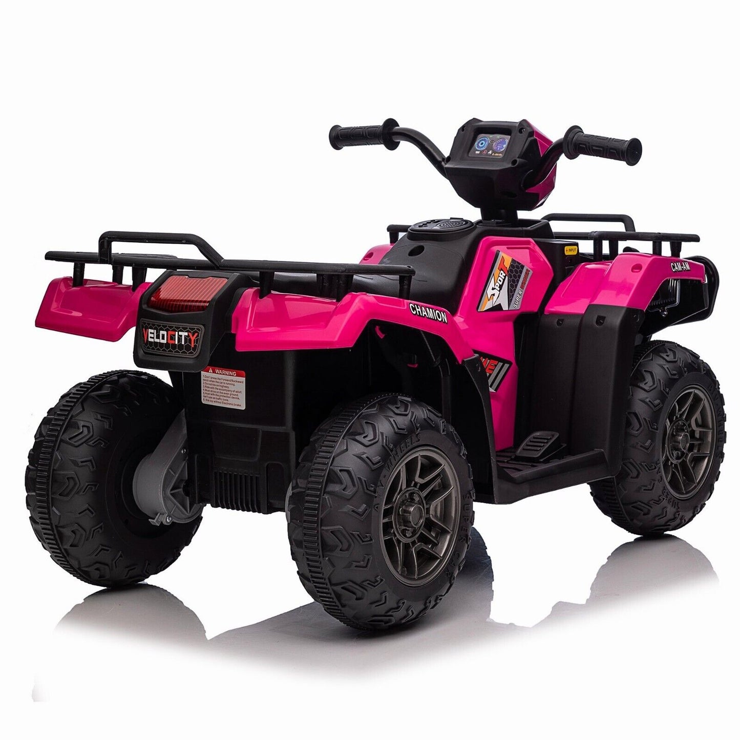 Electric Kids Ride On ATV with Music, LED Lights, and AUX/USB Port - 12V 4-Wheeler Quad